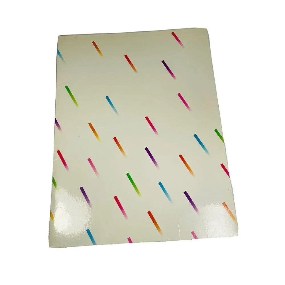 Folder Vintage 1985 Scentex Geometric Shapes Forms No Holes 2 Pockets